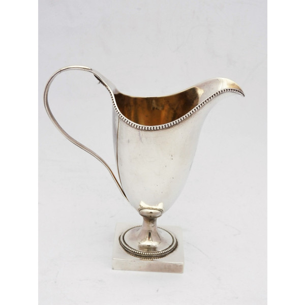 Hester Bateman Silver cream jug London 1785 helmet shape
