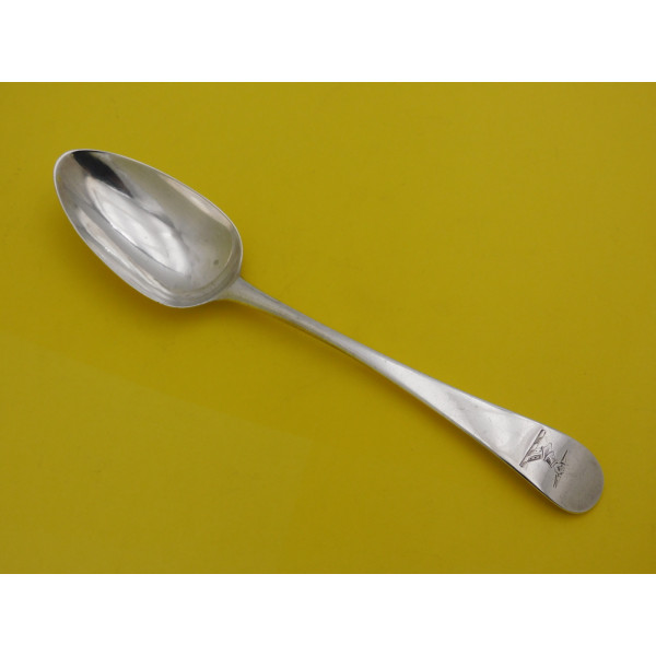 Hester Bateman crested silver table spoon 1788