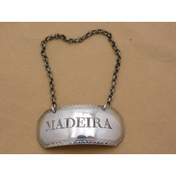 Hester Bateman silver Madeira label