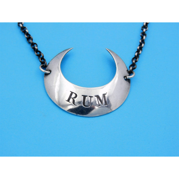 Hester Bateman silver Rum label London 1786