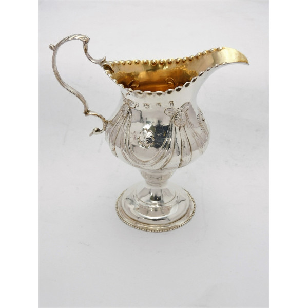 Hester Bateman silver cream jug London 1777