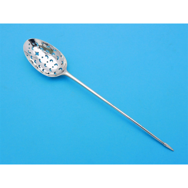 Hester Bateman silver mote spoon