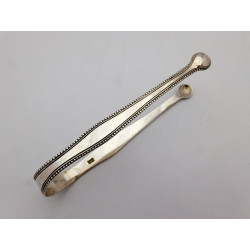 Hester Bateman silver sugar tongs Bead 1779