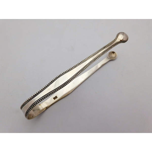 Hester Bateman silver sugar tongs Bead 1779