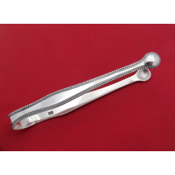 Hester Bateman silver sugar tongs Bead 1780