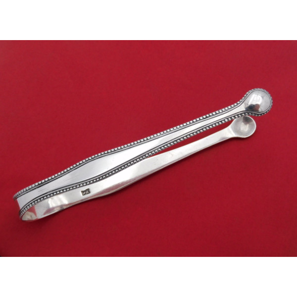 Hester Bateman silver sugar tongs Bead 1780