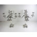 Huge pair four branch silver candelabra 1975