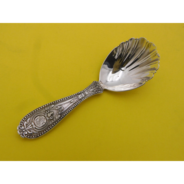 Hunt Roskell silver caddy spoon 1870