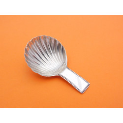 Inverness silver caddy spoon by Robert Naughten