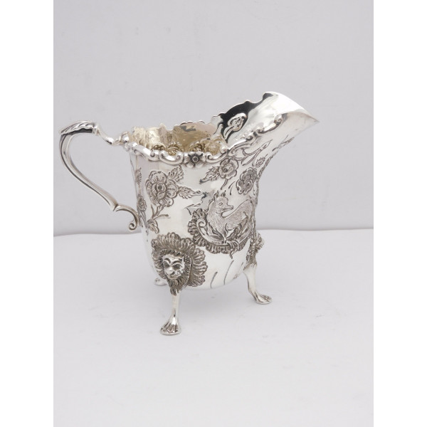 Irish Silver Farmyard milk Jug Dublin