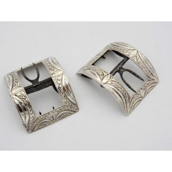 Irish Silver Shoe buckles Dublin by LH