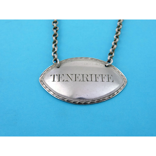Irish Silver Teneriffe Wine Label Cork by Kean Mahoney