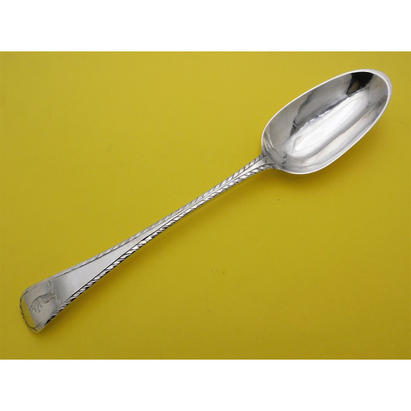 Irish feather edge table spoon Dublin 1793 Christopher Haines