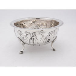 Irish silver bowl Dublin 1918 West son