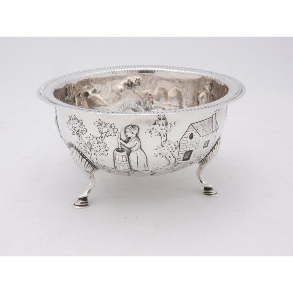 Irish silver bowl Dublin 1918 West son