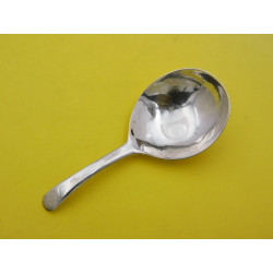 Irish silver caddy spoon by John Warner Cork