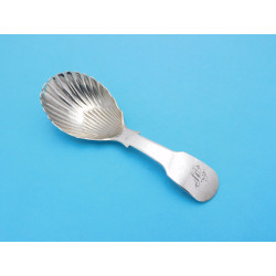Irish silver caddy spoon by Thomas Townsend Dublin
