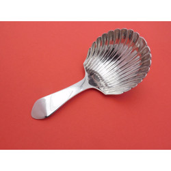 Irish silver caddy spoon by john Osborne