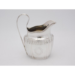 Irish silver cream jug by Richard Sawyer