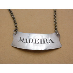 Irish silver madiera label by John Townsend