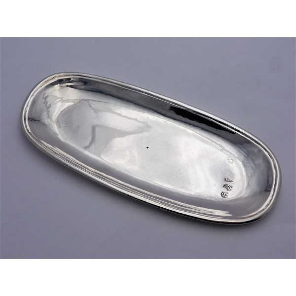 Irish silver spoon tray Dublin 1716 Philip Kinnersley