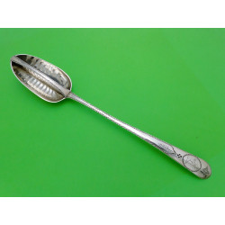 Irish silver strainer spoon Dublin 1781 John Bolland