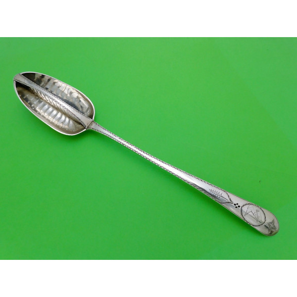 Irish silver strainer spoon Dublin 1781 John Bolland