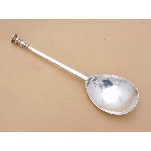 James I silver seal top spoon London 1610 James Cluatt v2