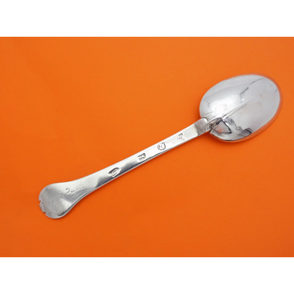 James II silver trefid spoon London 1685 by John Smith