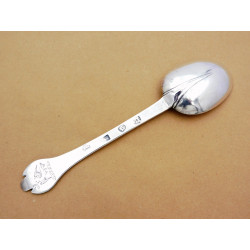 James II silver trefid spoon London 1688 Lawrence Coles