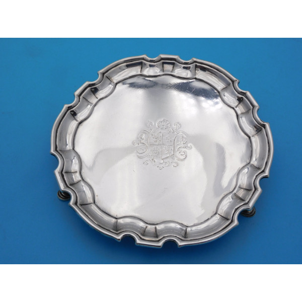 John Tuite silver waiter tray 1731