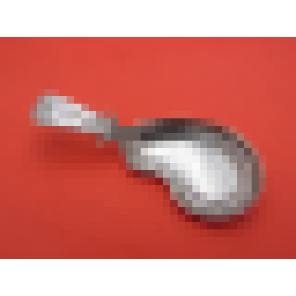 Kidney bowl silver caddy spoon by Cocks Bettridge