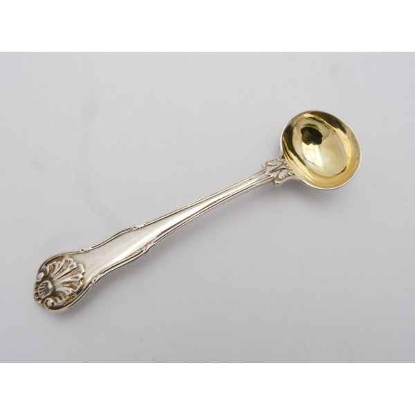 Kings Husk Paul Storr silver salt spoon 1821