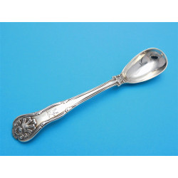 Kings Husk Silver mustard Spoon London 1838 by Haynes Cater