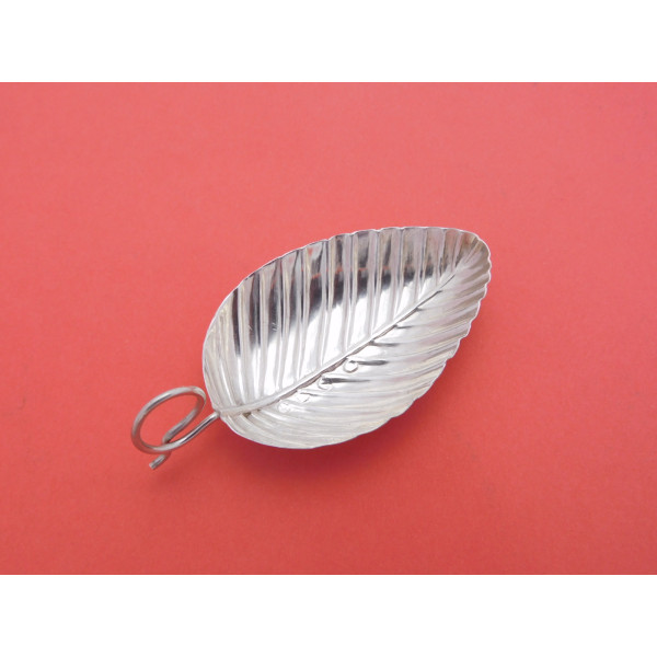 Leaf Silver caddy spoon Birmingham 1801 Cocks Bettridge