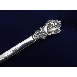 Leslie Durbin Galleon silver letter opener 1949