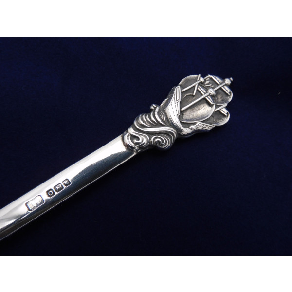 Leslie Durbin Galleon silver letter opener 1949