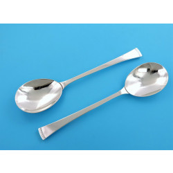 Leslie Durbin silver serving spoons london 1954 LGD