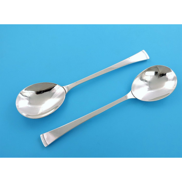 Leslie Durbin silver serving spoons london 1954 LGD