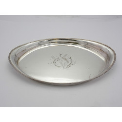 Leslie Durbin silver tray 1949 three fish