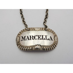 Marcella silver wine label London 1816 Phipps
