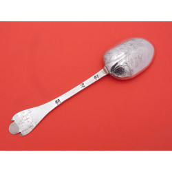 Mary Sweet Crewkerne Silver laceback trefid spoon antique