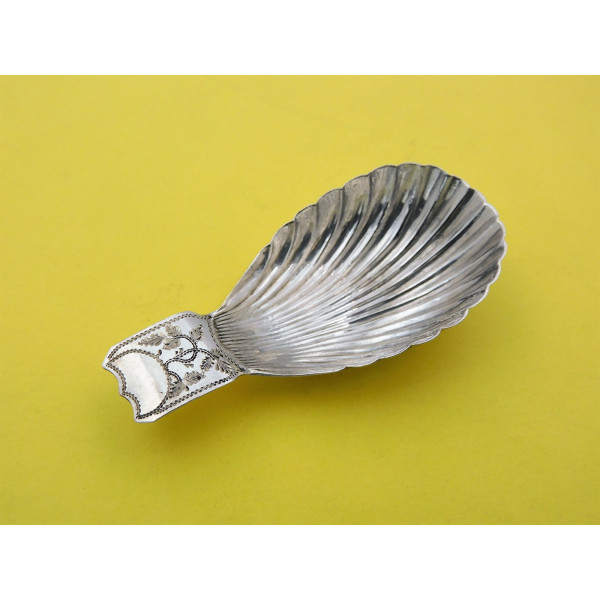 Matthew Linwood Silver caddy spoon Birmingham 1810