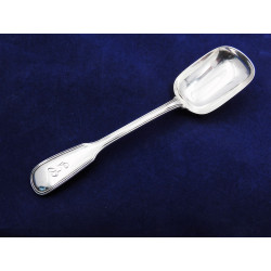 Military Thread silver sugar shovel spoon London 1864 George Adams