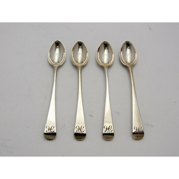 Miniature Georgian silver spoons by Eley Fearn