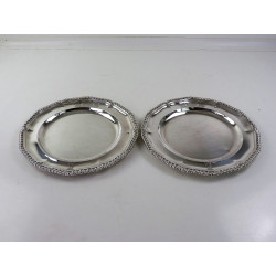 Mortimer Hunt silver dinner plates London 1839