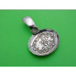 Mournful maiden silver caddy spoon by John Bettridge