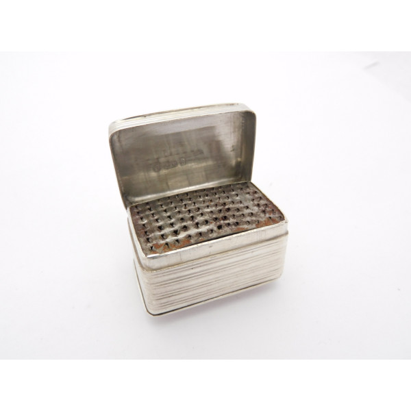 Nathaniel Mills silver nutmeg grater 1850