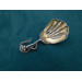 Naturalistic silver caddy spoon Hilliard Thomason