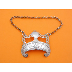 Neoclassical Thomas Liddiard silver brandy label